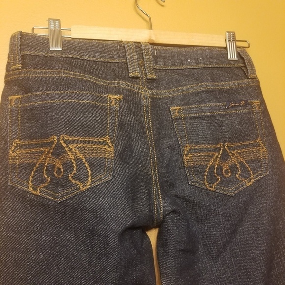 Seven7 Jeans | Women's Dark Denim Zipper Ankle Skinny Jeans (Size 27) - Picture 5 of 7